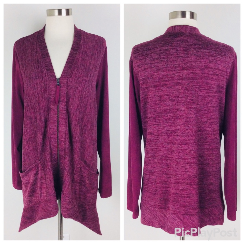 LOGO Lori Goldstein Slouchy Oversized Sweater (S)